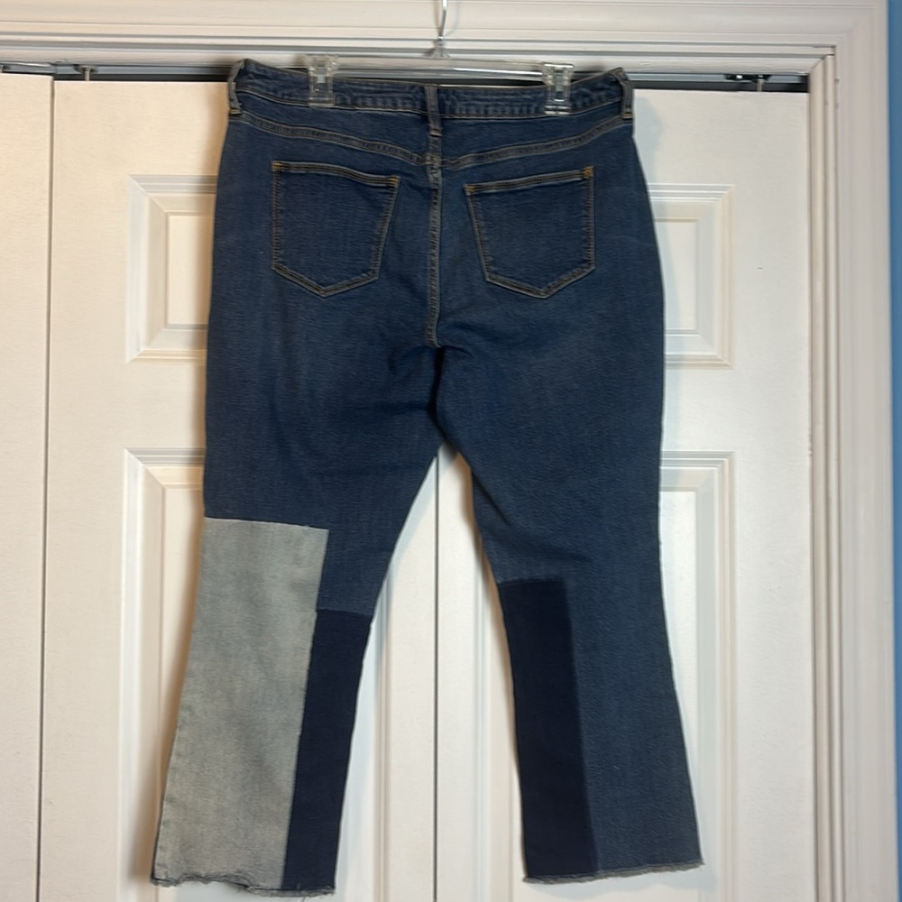 Patchwork Denim Crop Jeans Universal Thread - Picture 4 of 5